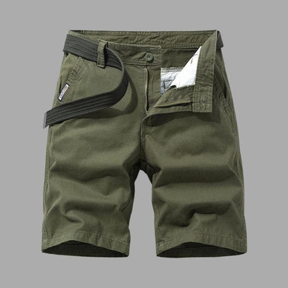 Men's Shorts – Relaxed Fit – Breathable Fabric – Multiple Pockets – With Belt