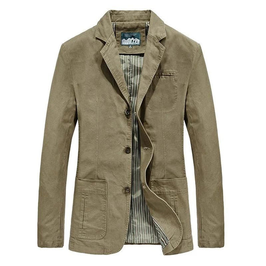 Men's Blazer – Tailored Fit – Breathable Fabric – Single-Breasted – Smart Casual