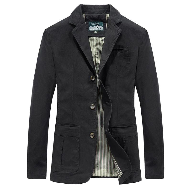Men's Blazer – Tailored Fit – Breathable Fabric – Single-Breasted – Smart Casual