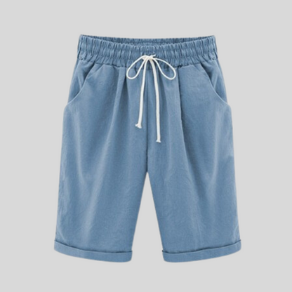 Herreshorts - Komfortabel Passform - Elastisk Linning med Snøring - Pustende Bomull