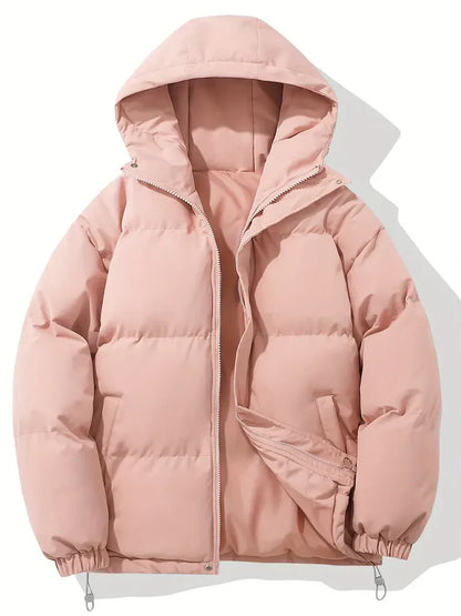 Women's Hoodie – Padded – Oversized Fit – Windproof with Drawstring and Zipper