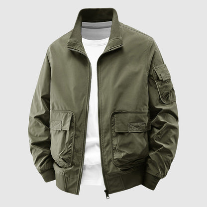 Luca Relaxed Fit Utility Jacket | Cargo Pockets Utility Jacket