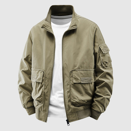 Luca Relaxed Fit Utility Jacket | Cargo Pockets Utility Jacket