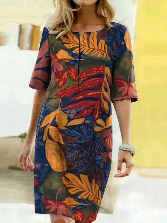 Fanny - Designer Dress with Half Sleeves
