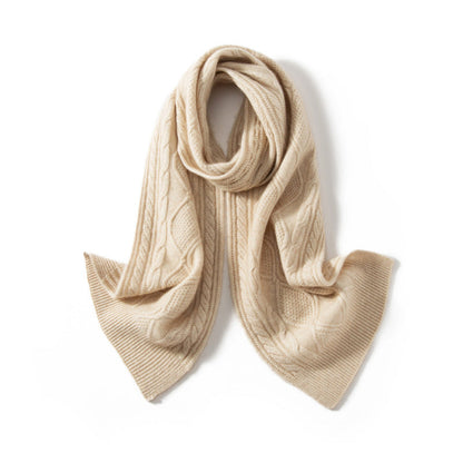 Catherine Textured Cashmere Scarf | Ribbed Scarf