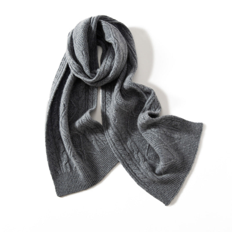 Catherine Textured Cashmere Scarf | Ribbed Scarf