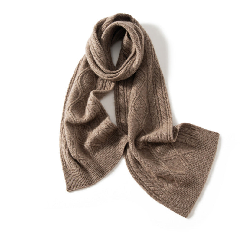 Catherine Textured Cashmere Scarf | Ribbed Scarf