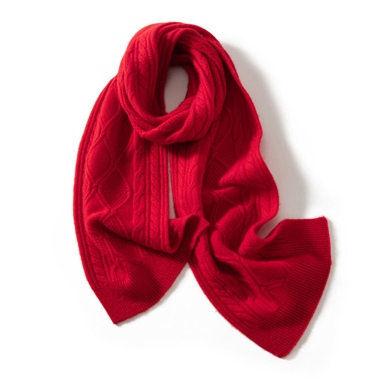 Catherine Textured Cashmere Scarf | Ribbed Scarf