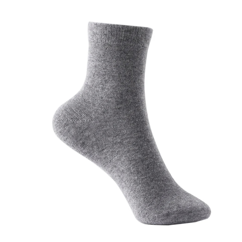 Silvia Form-Fitting Ankle Socks | Ribbed Cuff, Solid Ankle Socks