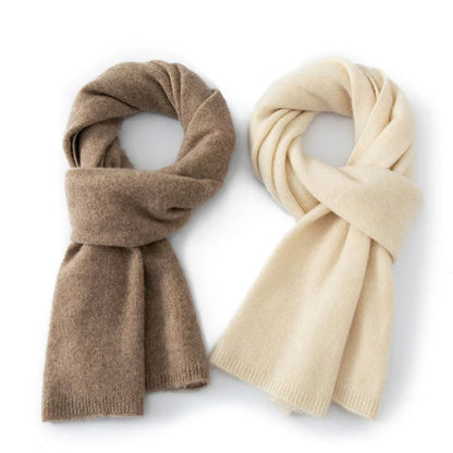 Bianca Rectangular Scarf | Wool Ribbed Scarf