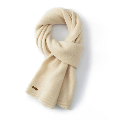 Bianca Rectangular Scarf | Wool Ribbed Scarf
