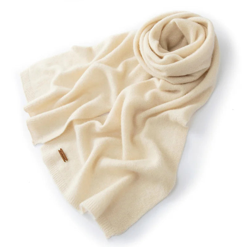 Bianca Rectangular Scarf | Wool Ribbed Scarf