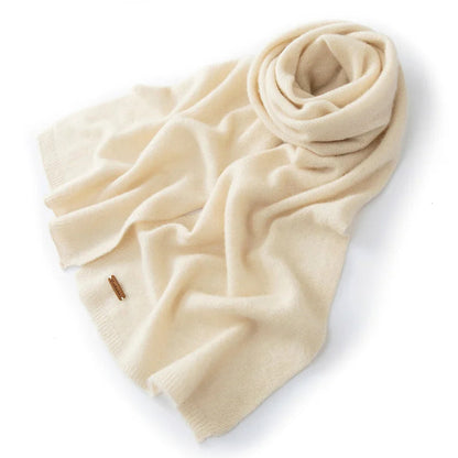 Bianca Rectangular Scarf | Wool Ribbed Scarf