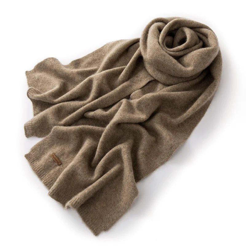 Bianca Rectangular Scarf | Wool Ribbed Scarf