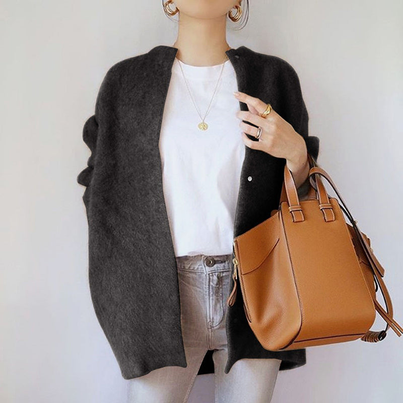 Ruby Relaxed Fit Open Front Cardigan | Long Sleeve Cardigan