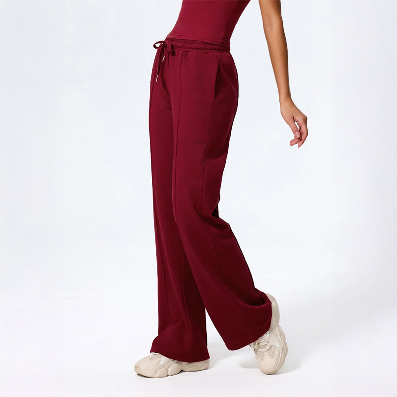 Elisa Wide Leg Lounge Pants | Drawstring Waist Lounge Pants