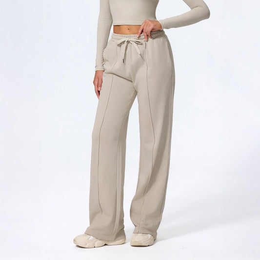 Elisa Wide Leg Lounge Pants | Drawstring Waist Lounge Pants