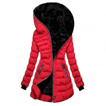 Women's Puffer Jacket – Quilted Design – Regular Fit – Water-Repellent – Fur-Lined Hood