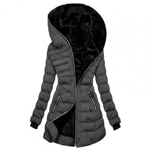 Women's Puffer Jacket – Quilted Design – Regular Fit – Water-Repellent – Fur-Lined Hood