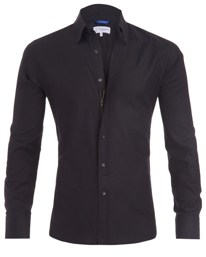 Men's Shirt – Slim Fit – Breathable Fabric – Classic Collar – Adjustable Sleeves