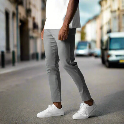 Herre Slim Fit Chinos – Bomullsstretch – Ankel Lengde – Komfortabel og Allsidig