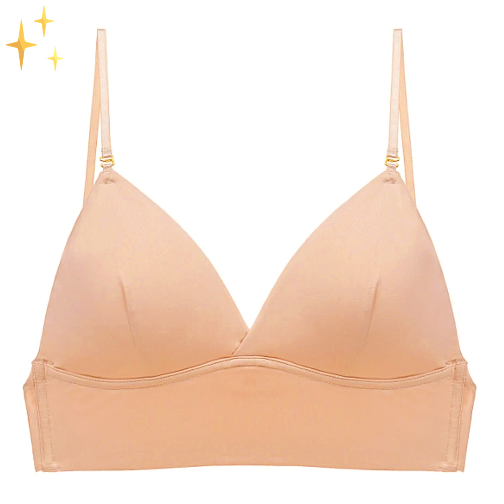 Women's Bra – Low Back – Seamless Cups – Adjustable Straps – Breathable Material