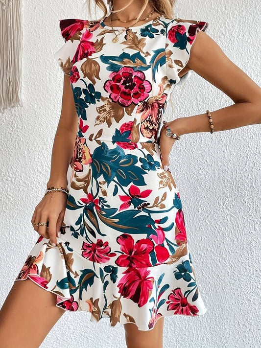 Kara - Floral dress with modern cut