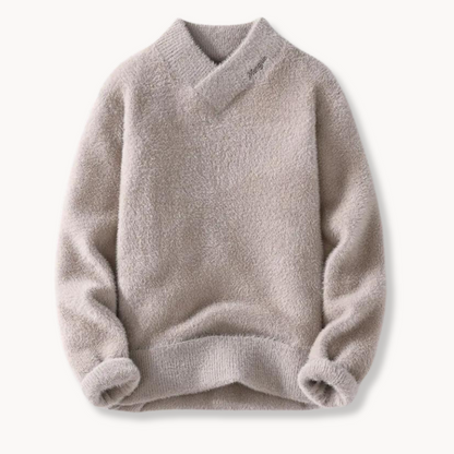 William Relaxed Fit Sweater | V-Neck Long Sleeve Sweater