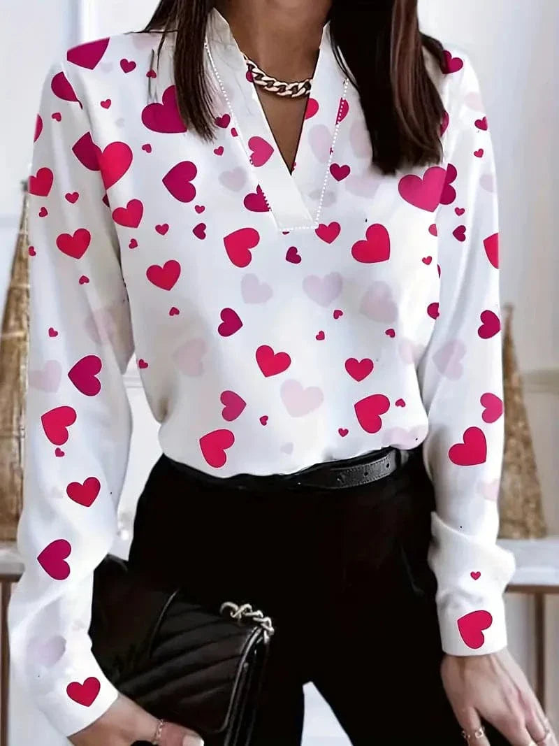 Henrike - Nydelig bluse med flott fargespill