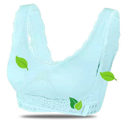 Women's Bra – Full Coverage – Soft Stretch Comfort – Hold-In and Support with Lace Trim