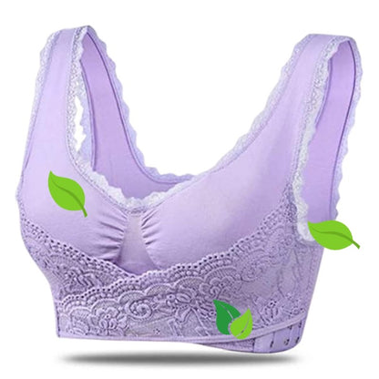 Women's Bra – Full Coverage – Soft Stretch Comfort – Hold-In and Support with Lace Trim