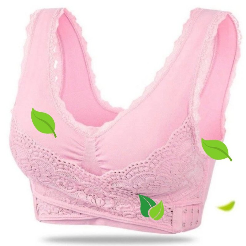 Women's Bra – Full Coverage – Soft Stretch Comfort – Hold-In and Support with Lace Trim