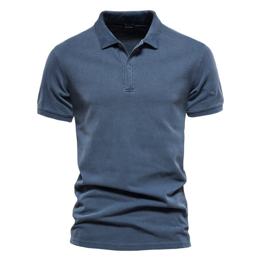 Men's Piqué Polo Shirt – Standard Fit – Short Sleeve – Soft and Breathable Knit