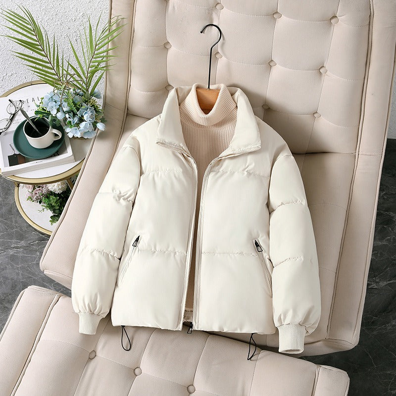 Women’s Jacket - Polyester - Oversized Fit - Stand-Up Collar - Hip Length