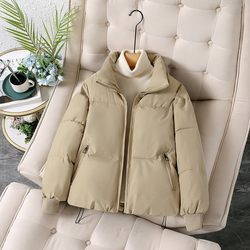 Women’s Jacket - Polyester - Oversized Fit - Stand-Up Collar - Hip Length