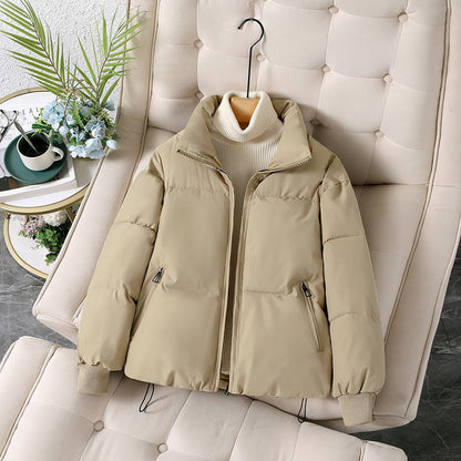 Women’s Jacket - Polyester - Oversized Fit - Stand-Up Collar - Hip Length