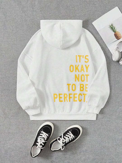 Women's Hoodie – Oversized Fit – Soft Cotton Blend – Long-Sleeved with Back Print
