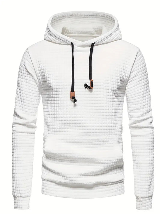 Hoodie for Men – Quilted Fabric – Regular Fit – Relaxed Streetwear Style