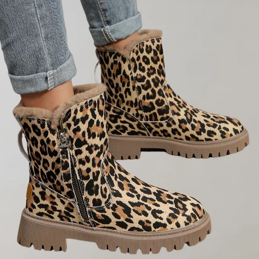 Women's Boots Mid-Calf – Breathable Texture – Warm Lining – Zipper – Sturdy Sole