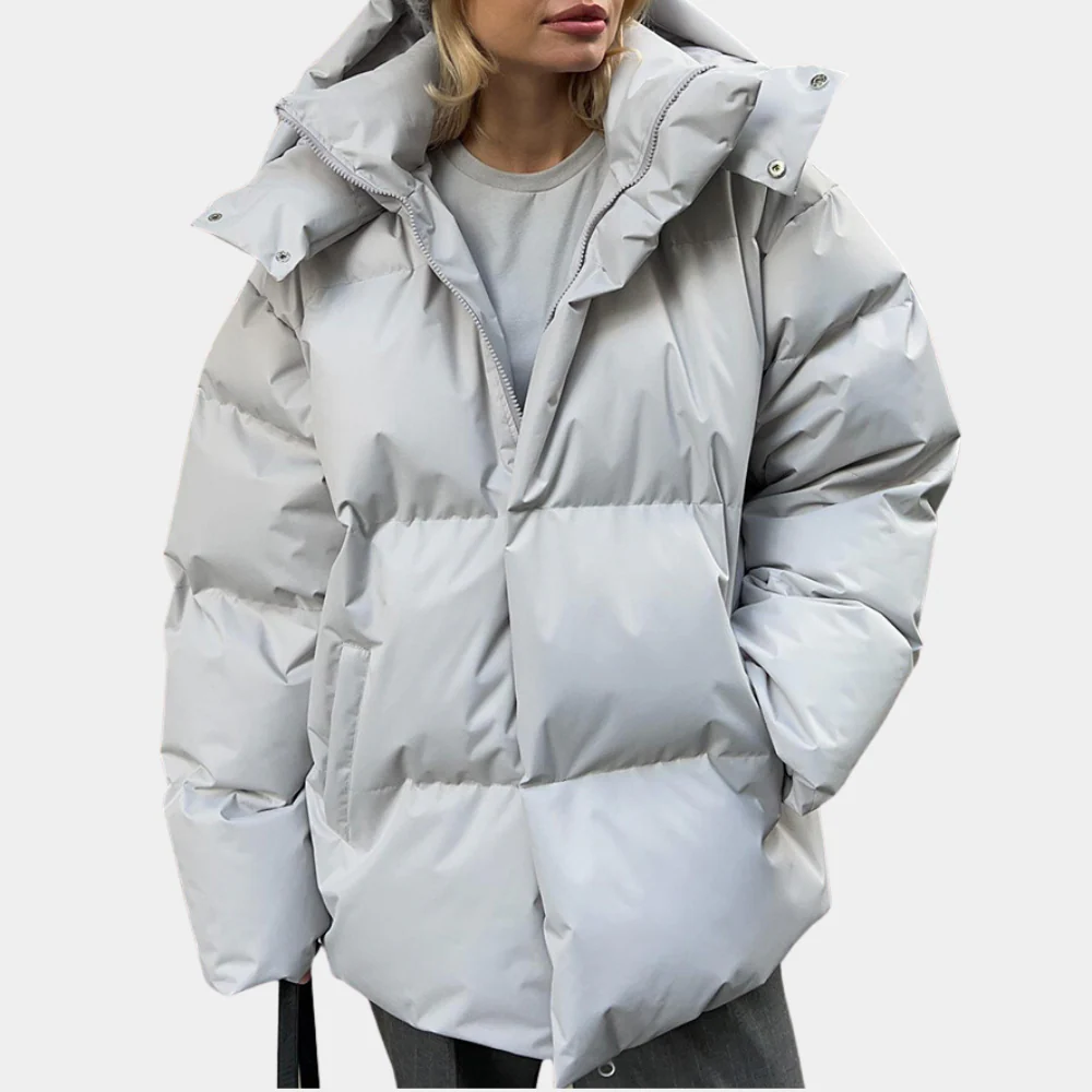 Harriet Hooded Puffer Jacket | Oversized Quilted Jacket