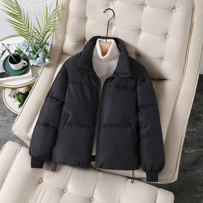 Women’s Jacket - Polyester - Oversized Fit - Stand-Up Collar - Hip Length