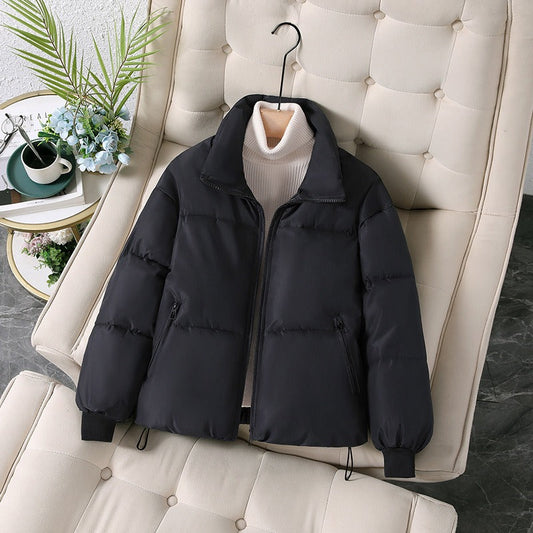 Women’s Jacket - Polyester - Oversized Fit - Stand-Up Collar - Hip Length