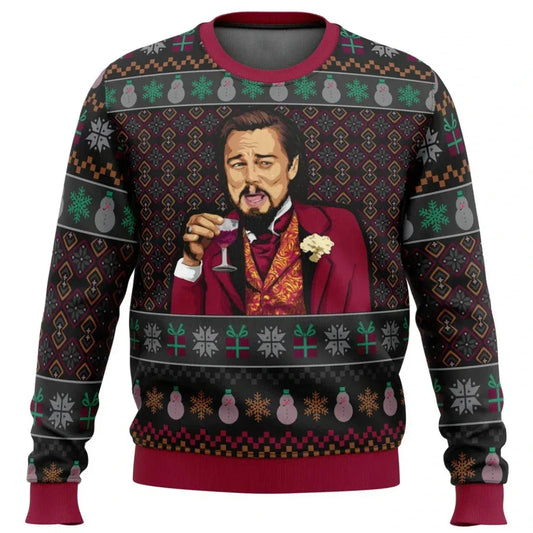 Men's Sweater – Standard Fit – Soft Knit – Graphic Print – Ribbed Edge