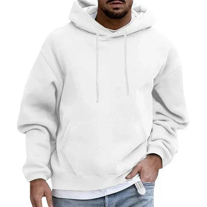 Hoodie for Men – Oversized Fit – Soft Cotton Blend – Kangaroo Pocket – Drawstring Hood