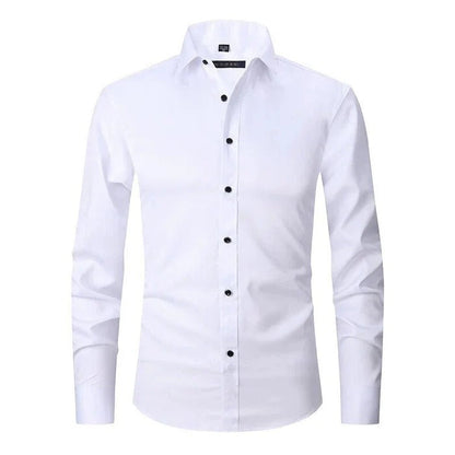 Men's Shirt – Slim Fit – Breathable Fabric – Non-Iron – Long-Sleeved Formal Style