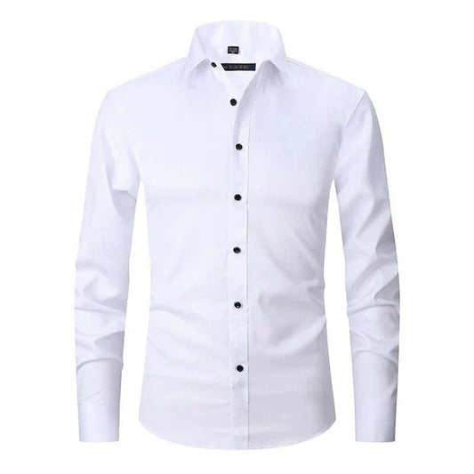 Men's Shirt – Slim Fit – Breathable Fabric – Non-Iron – Long-Sleeved Formal Style