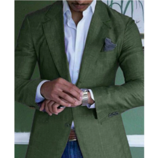 Men's Blazers – Slim Fit – Wool Feel – Notch Lapel – Two-Button Suit Jacket