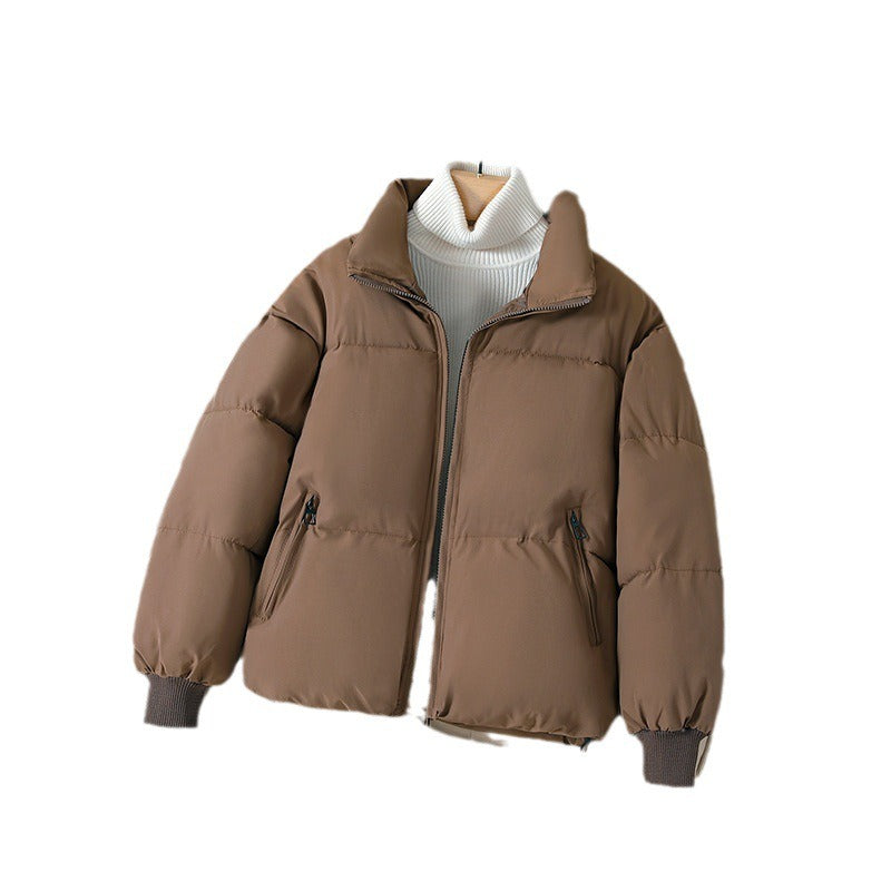 Women’s Jacket - Polyester - Oversized Fit - Stand-Up Collar - Hip Length