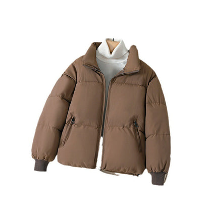 Women’s Jacket - Polyester - Oversized Fit - Stand-Up Collar - Hip Length
