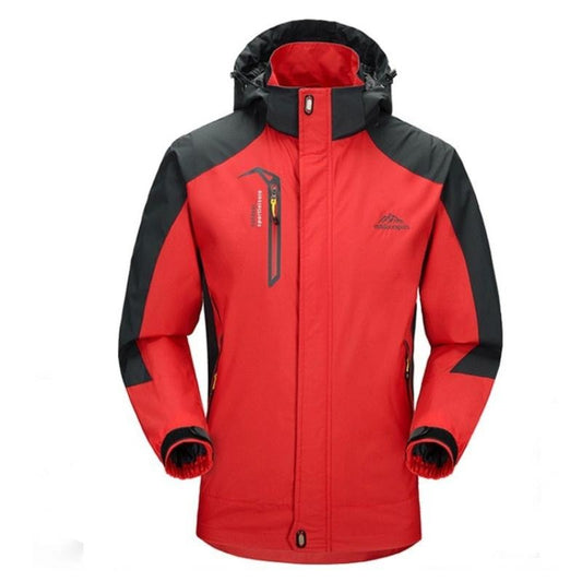 Men's Jacket for Outdoor Use – Wind and Waterproof – Regular Fit – Hood – Reinforced Panels